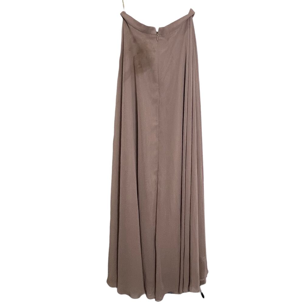 Jenny Yoo Collection Hampton Full Maxi Skirt Sheer Double Lined Purple Silk Sz 2 - Picture 1 of 7